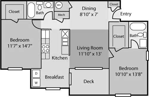Warwick Reno Quartz B2E floor plan